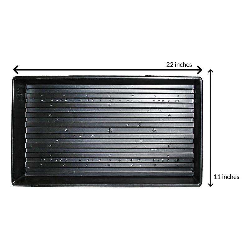 Plant Tray – Jiffy – 11″x22″ Black